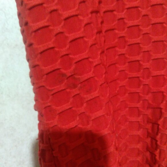 FIT IN red scrunch honeycomb butt biker shorts size XL - Picture 7 of 7